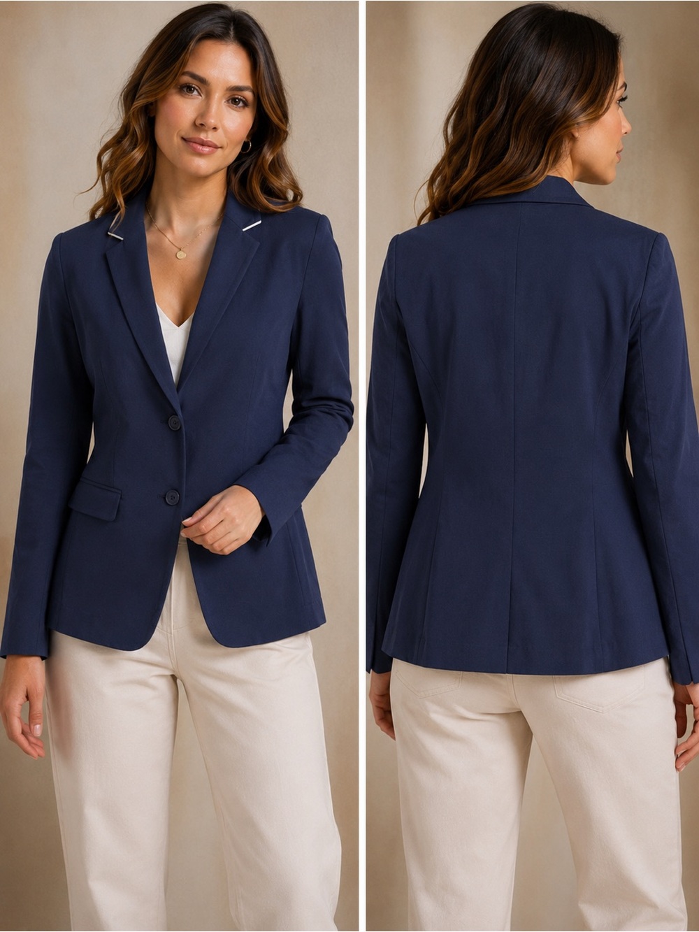 🌙✨🏷️ Tommy Bahama Navy Blue Tailored Blazer Size M